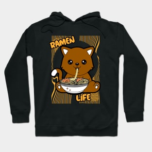 RAMEN Life Cute Kawaii Dog Ramen Bowl Hoodie